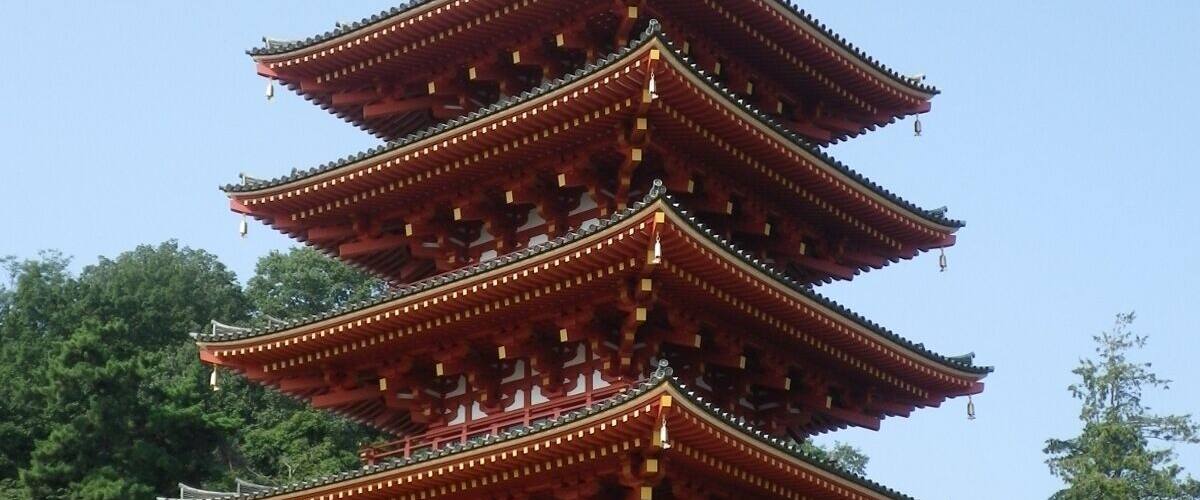 Five-storied Pagoda of Kongō-ji temple (Takahata Fudō) in Hino, Tokyo