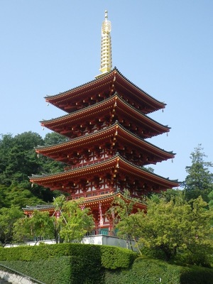 Five-storied Pagoda of Kongō-ji temple (Takahata Fudō) in Hino, Tokyo