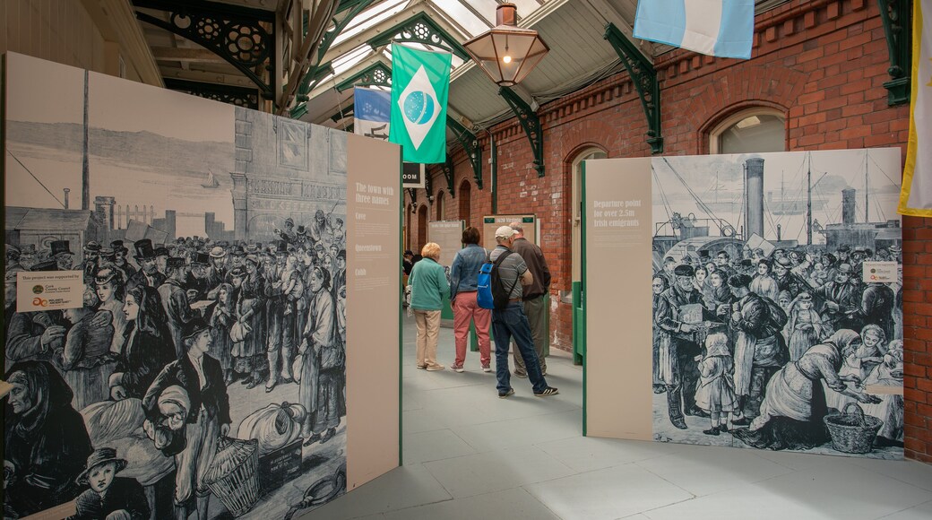 Cobh Heritage Centre showing interior views as well as a small group of people