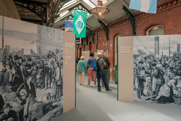 Cobh Heritage Centre showing interior views as well as a small group of people