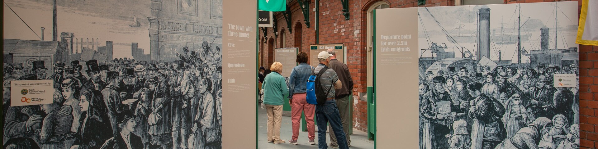 Cobh Heritage Centre showing interior views as well as a small group of people