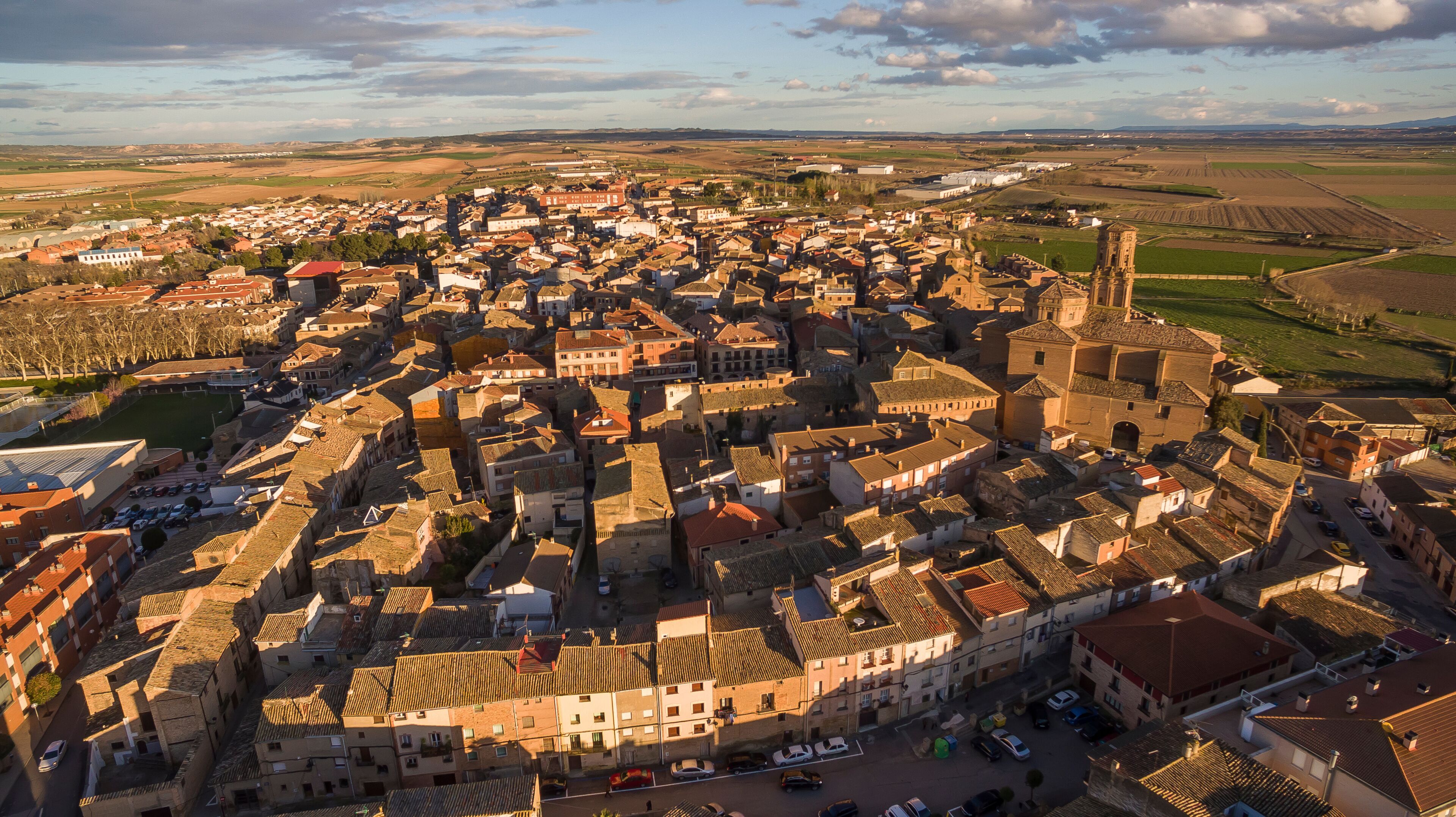 Villafranca village in Navarre province, Spain