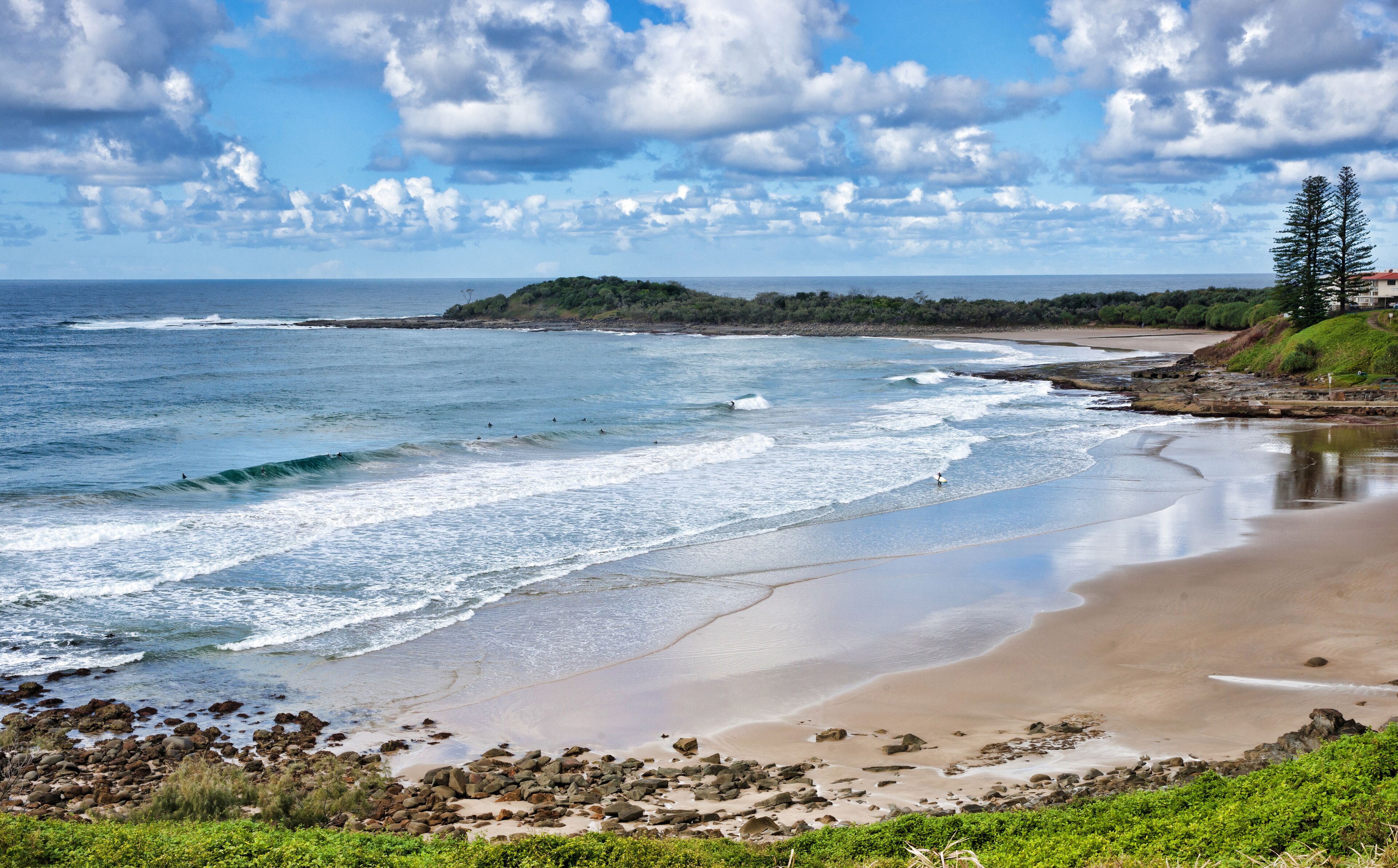 photo of the beach at yamba nsw australia, Shutterstock ID 108602141, Purchase Order: SP-1822 ANZ-18120 Wotif Search Engine - Destination Imagery, Order Number: , Client/Licensee: Wotif, Other: