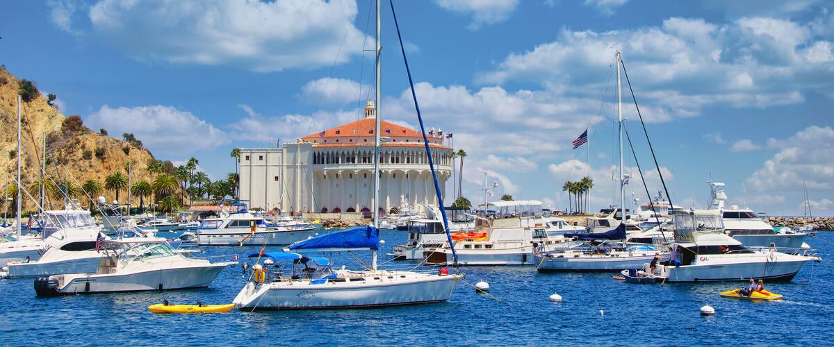Catalina Island Museum Harbour With Boats