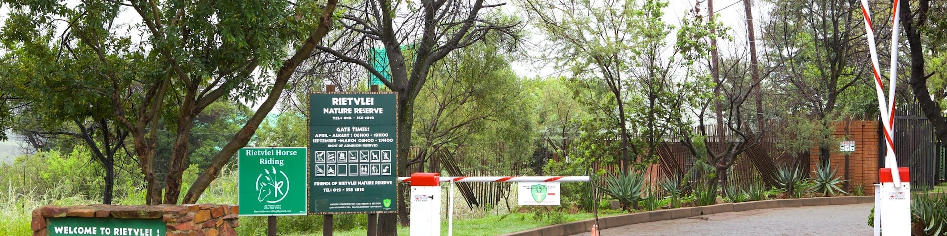 Reserva Natural Rietvlei ofreciendo señalización