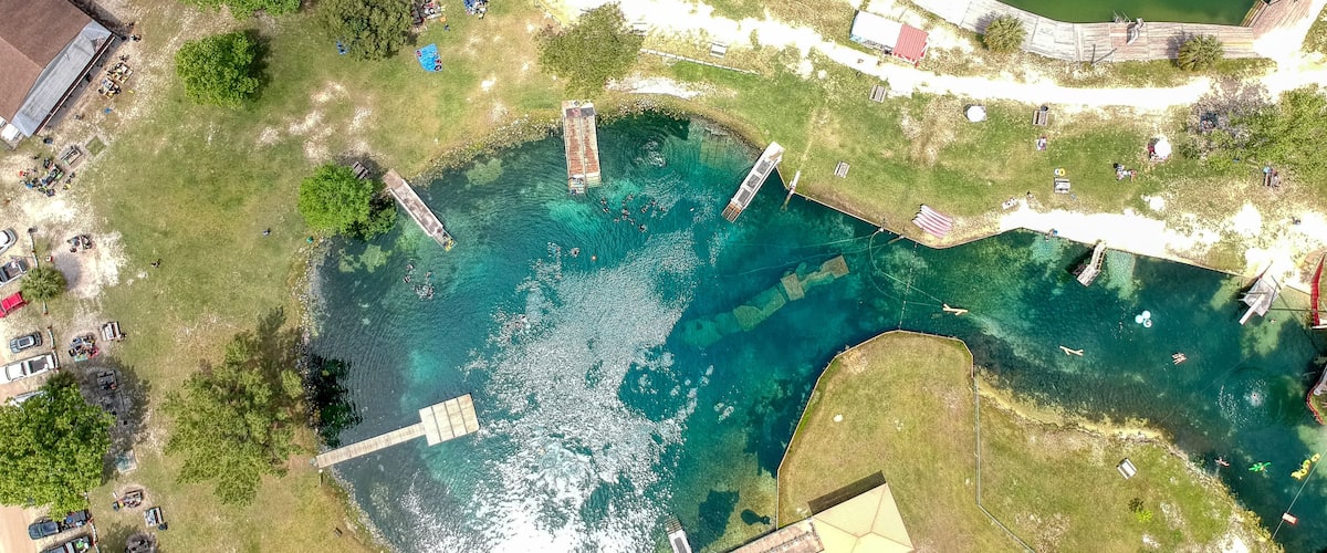 Overhead View of Vortex Springs, located near Ponce de Leon, Florida