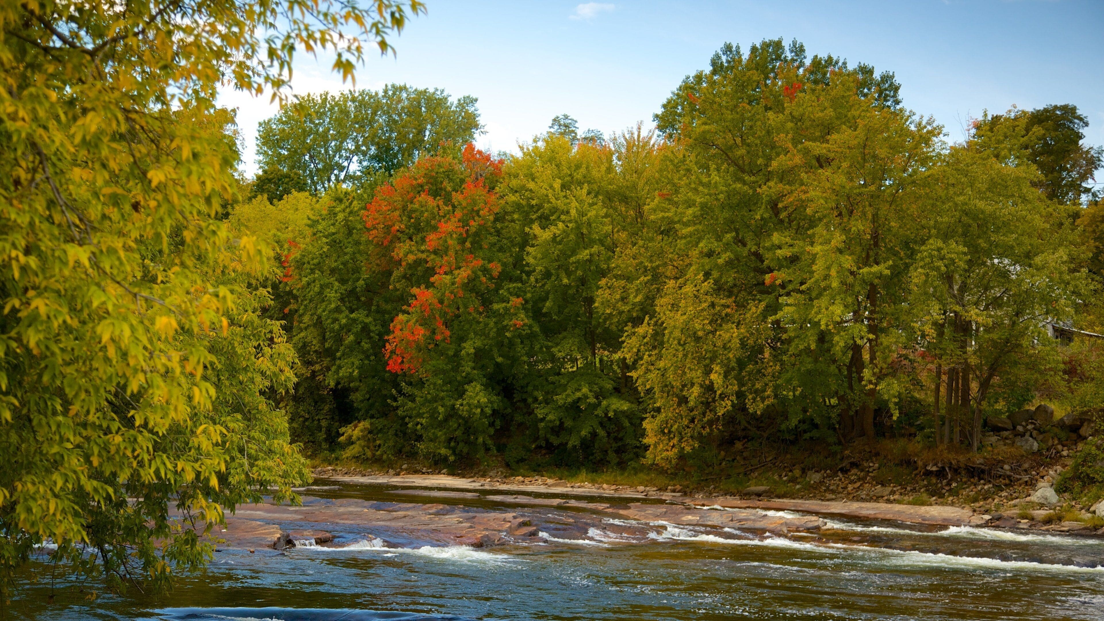Keeseville ofreciendo escenas tranquilas y un río o arroyo