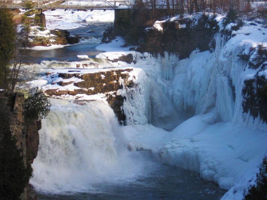 Ausable Chasm, in upstate New York, is especially dramatic in winter! #snow
