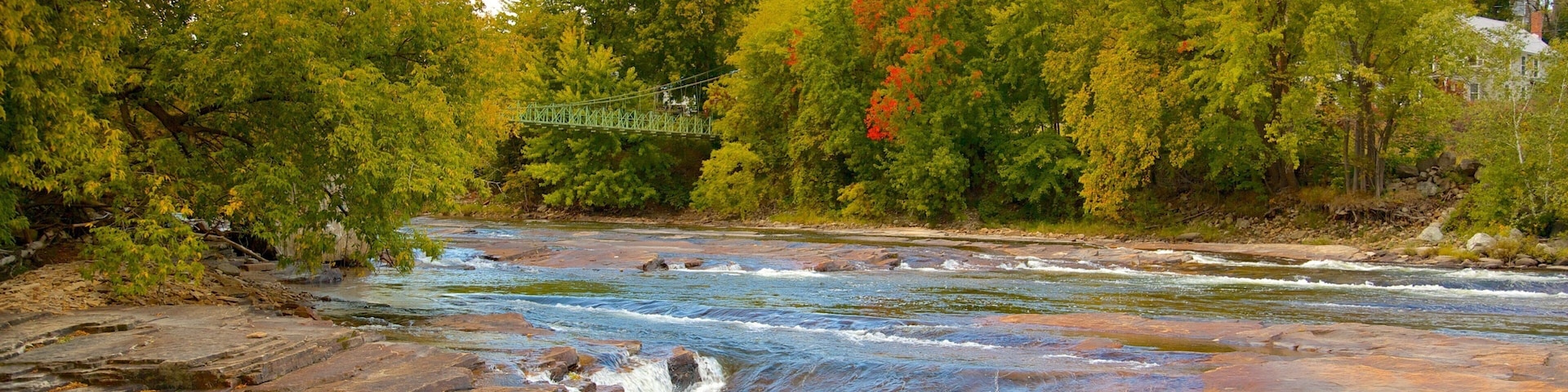 Keeseville featuring a river or creek and tranquil scenes