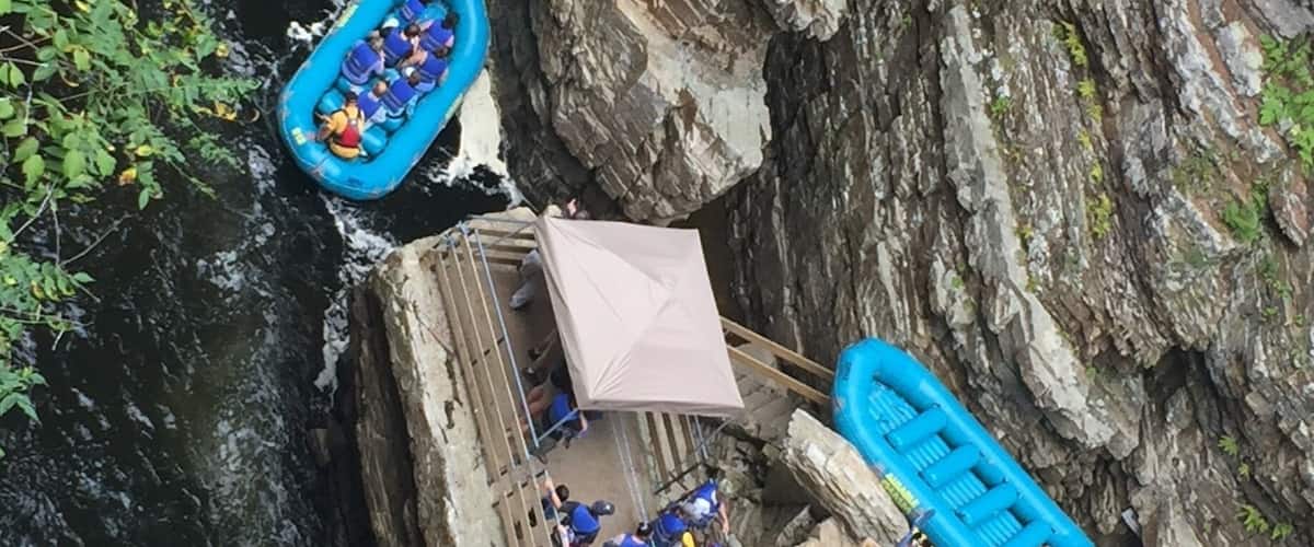 Rafting or tubing the Chasm