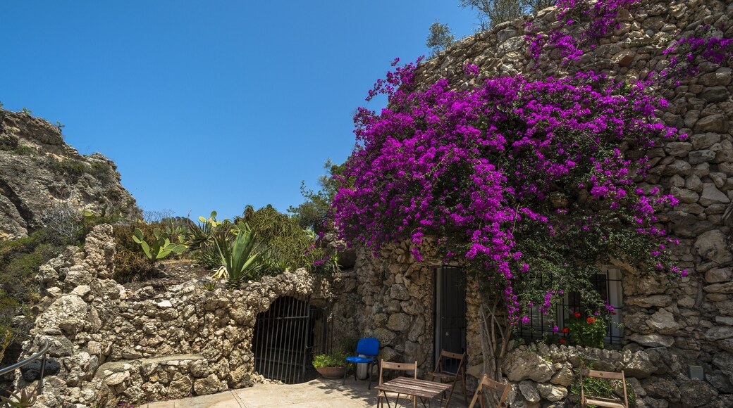 Ruins on Isola Bella, off Taormina, Sicily
