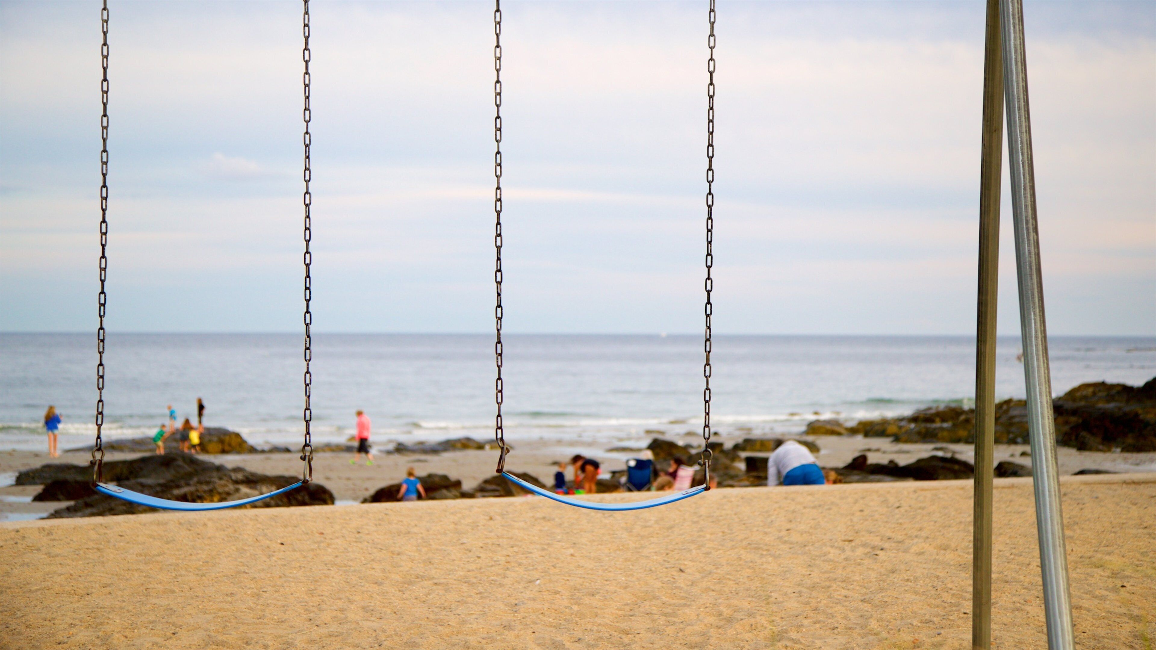 Mother\'s Beach showing a beach and general coastal views