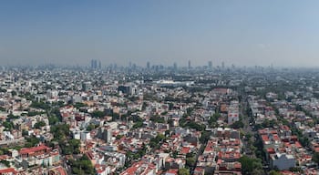 Panoramic aerial photo from Mexico City's Narvarte neighborhood