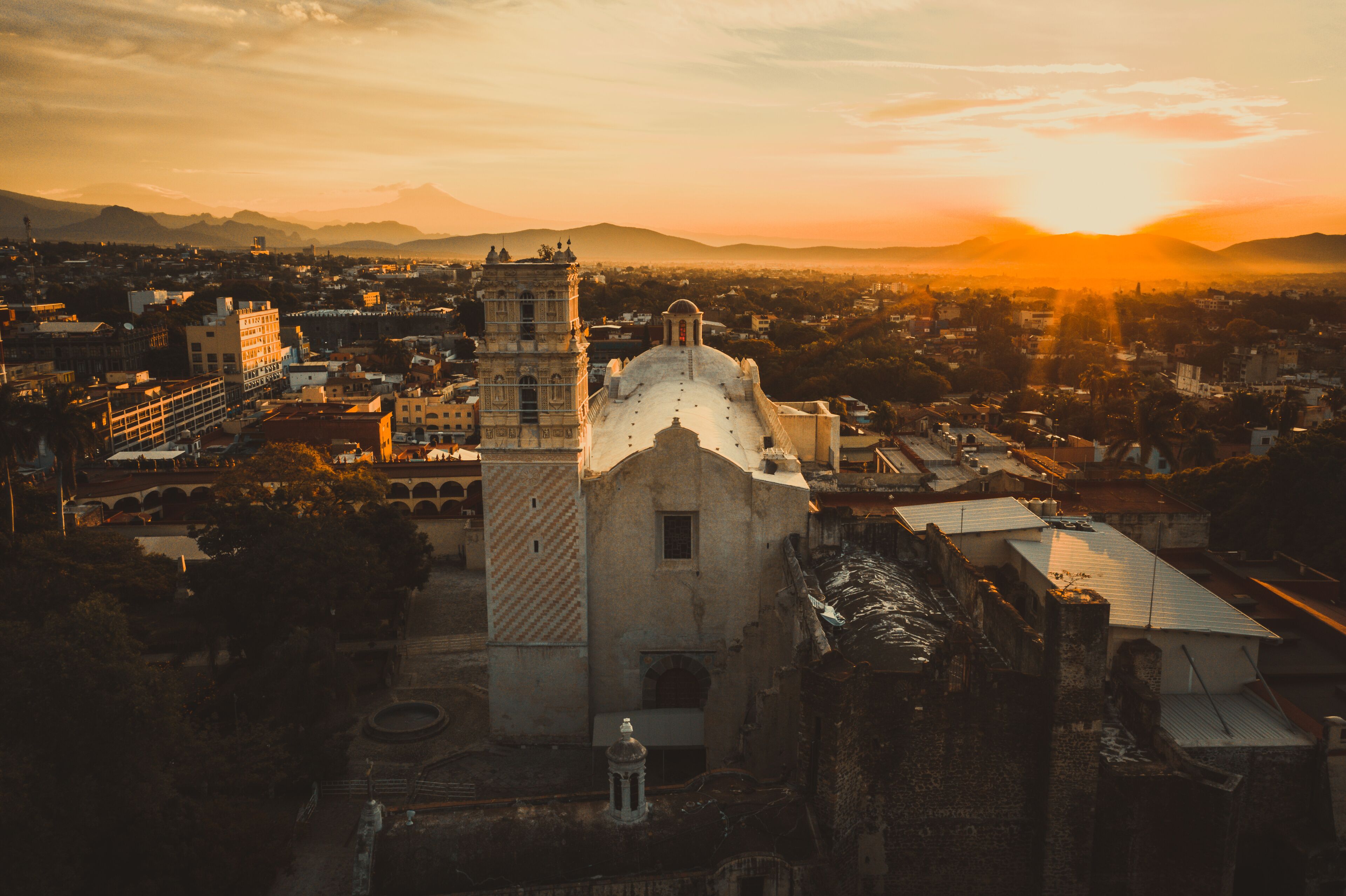 Amanecer en el Centro de Cuernavaca Morelos