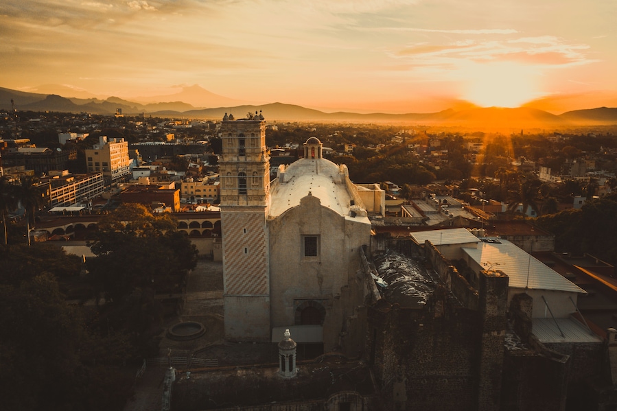 Amanecer en el Centro de Cuernavaca Morelos