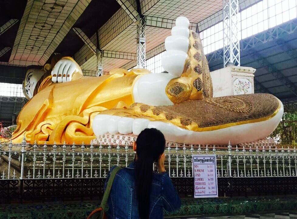 Sleeping Buddha in Bago Myanmar
