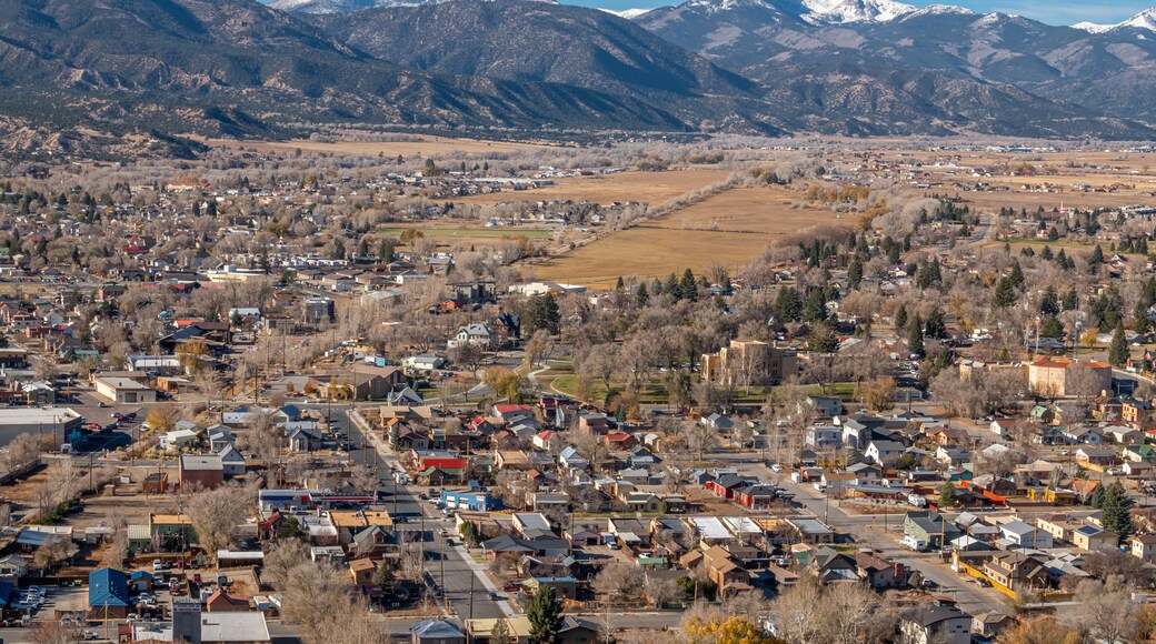 Elevated View of Salida, Colorado