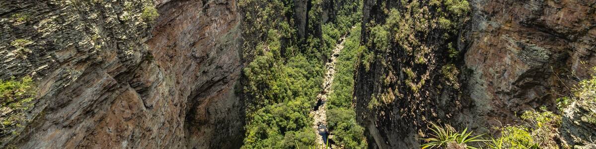 natural landscape in Cascavel district, city of Ibicoara, State of Bahia, Brazil