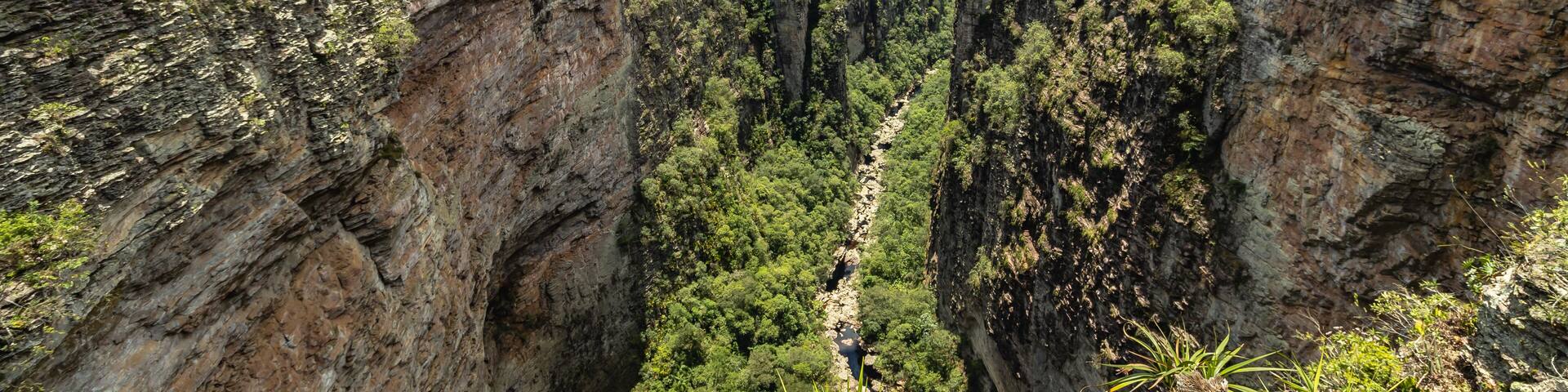 natural landscape in Cascavel district, city of Ibicoara, State of Bahia, Brazil