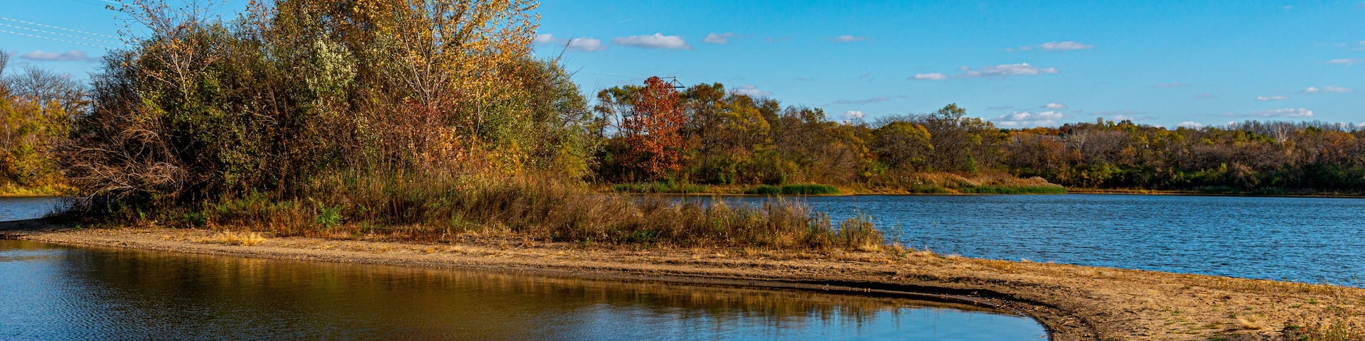 Iowa Raccoon River Park Autumn Afternoon
