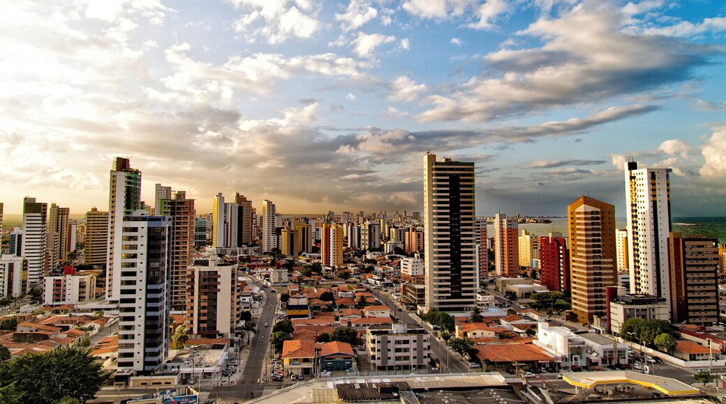 View of the Skyline of Manaira in JoÌÎå£o Pessoa, Brazil.