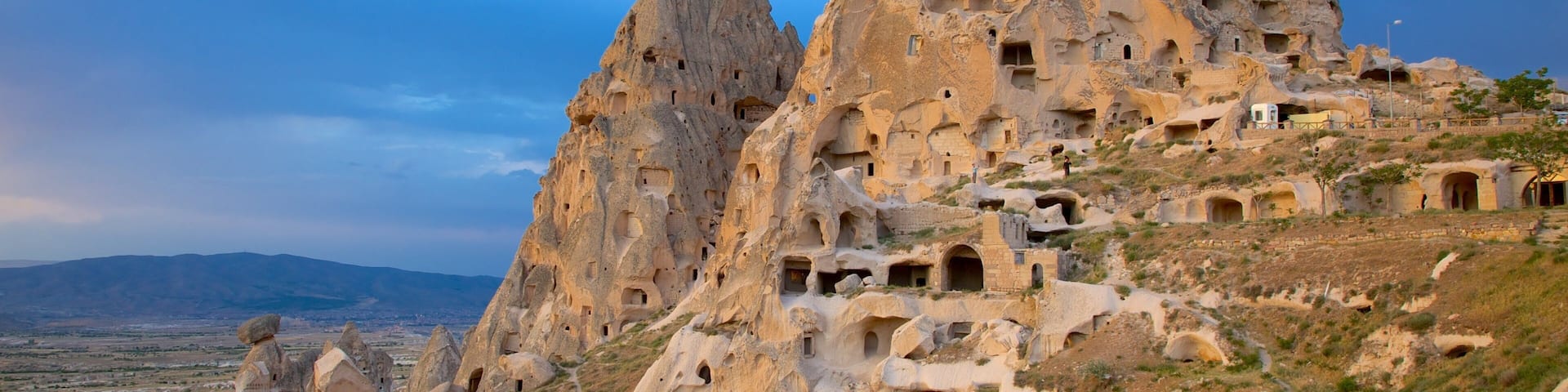 Burgfelsen von Uçhisar mit einem Palast oder Schloss