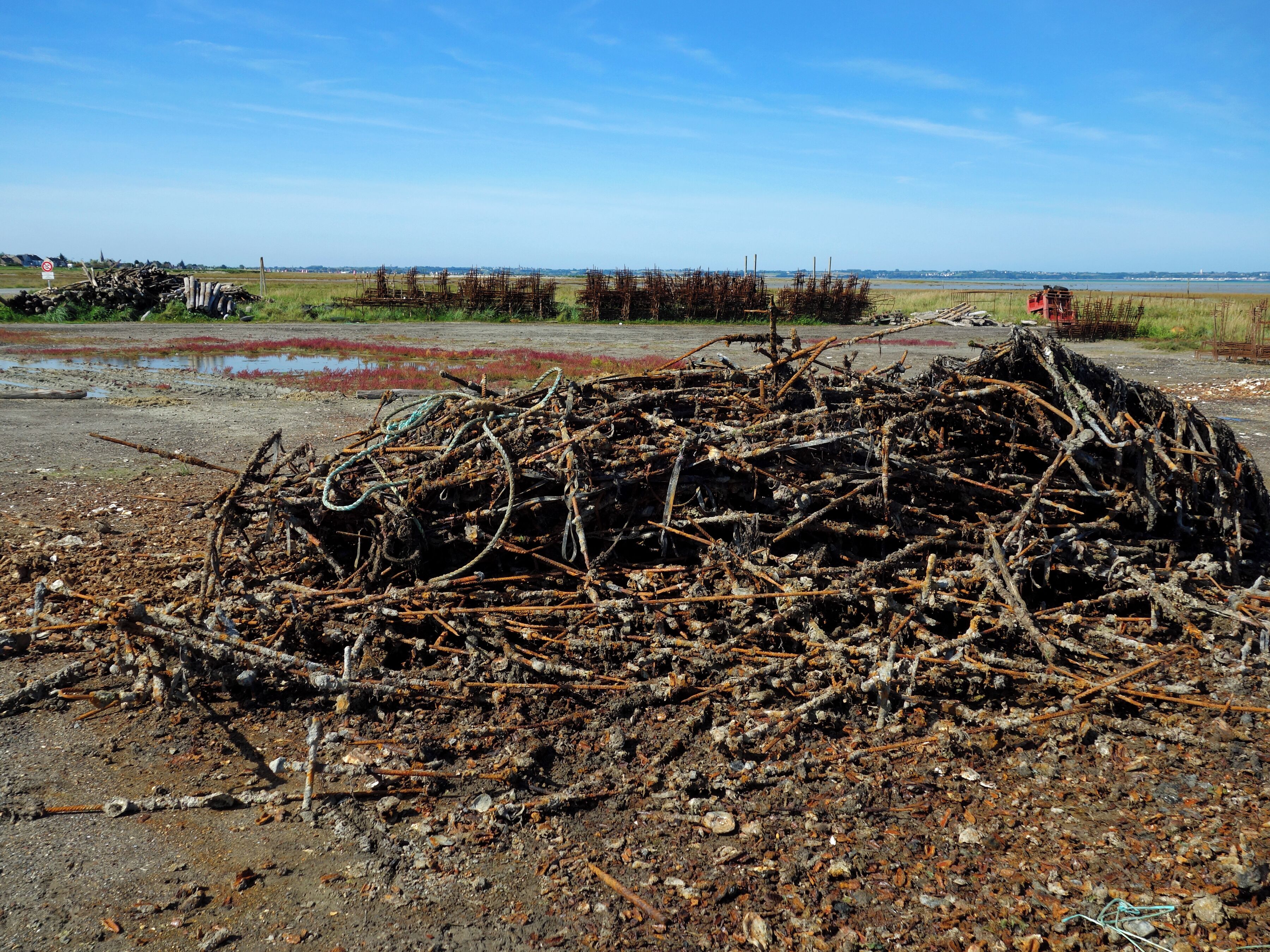 Les vestiges de fer...