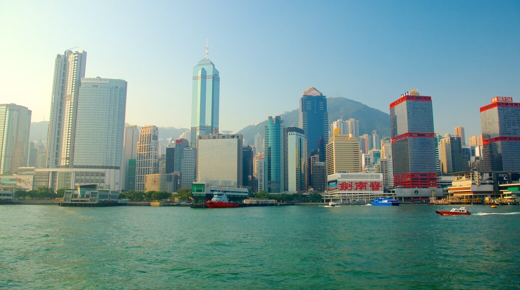 Victoria Harbour featuring a city, boating and central business district
