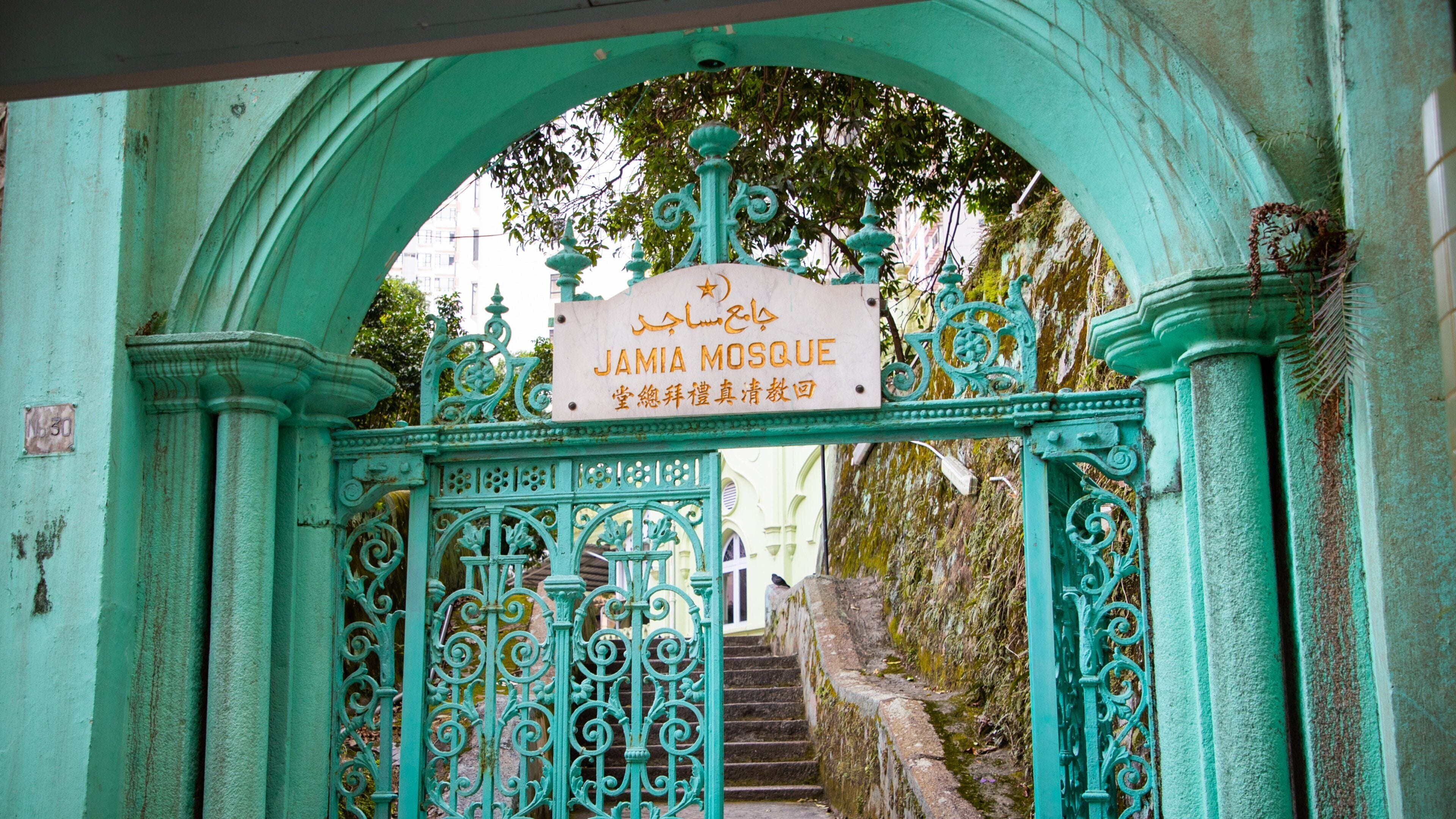 Mid-levels Escalators featuring signage