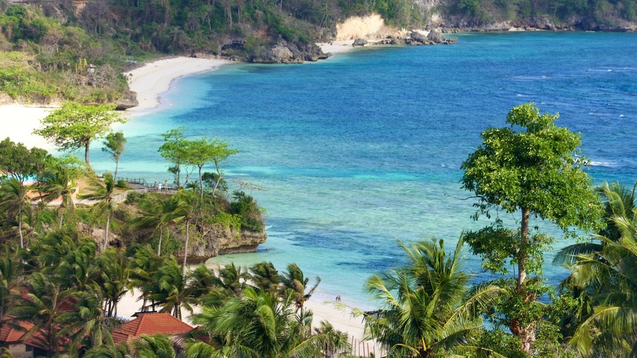 Mt. Luho featuring a beach, a bay or harbor and tropical scenes