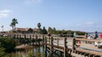 Manatee Viewing Center showing a bridge and a river or creek