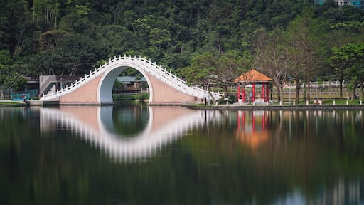 Jindai Bridge of Dahu Park in Neihu District, Taipei, Taiwan.