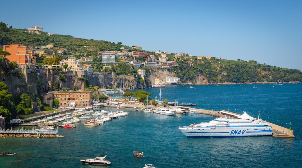 Port of Sorrento which includes general coastal views, a bay or harbor and a coastal town