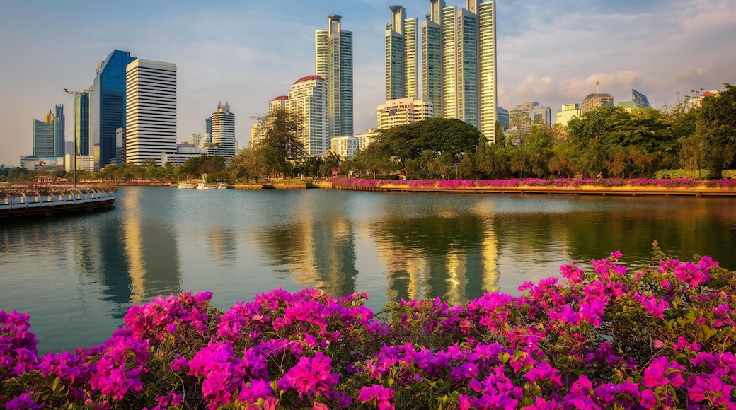 MEFBDF Lake Ratchada situated in the Benjakitti Park in Bangkok, Thailand