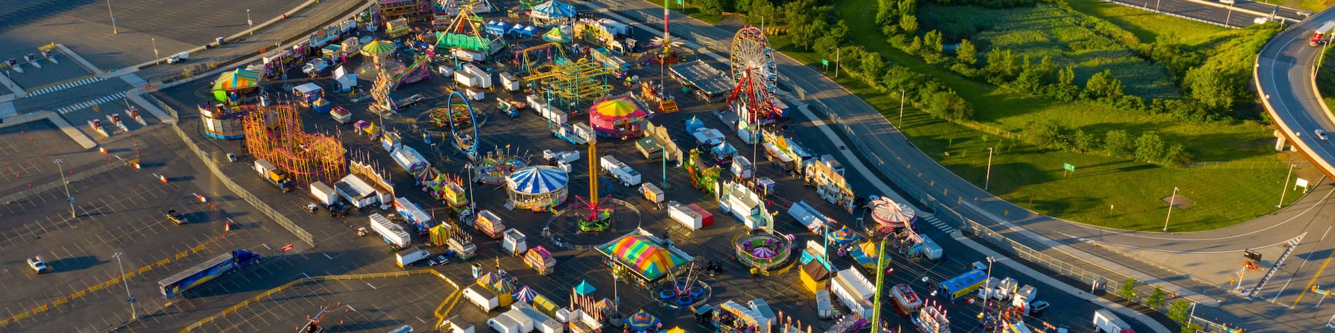 Carnival at Metlife Stadium aerial photo