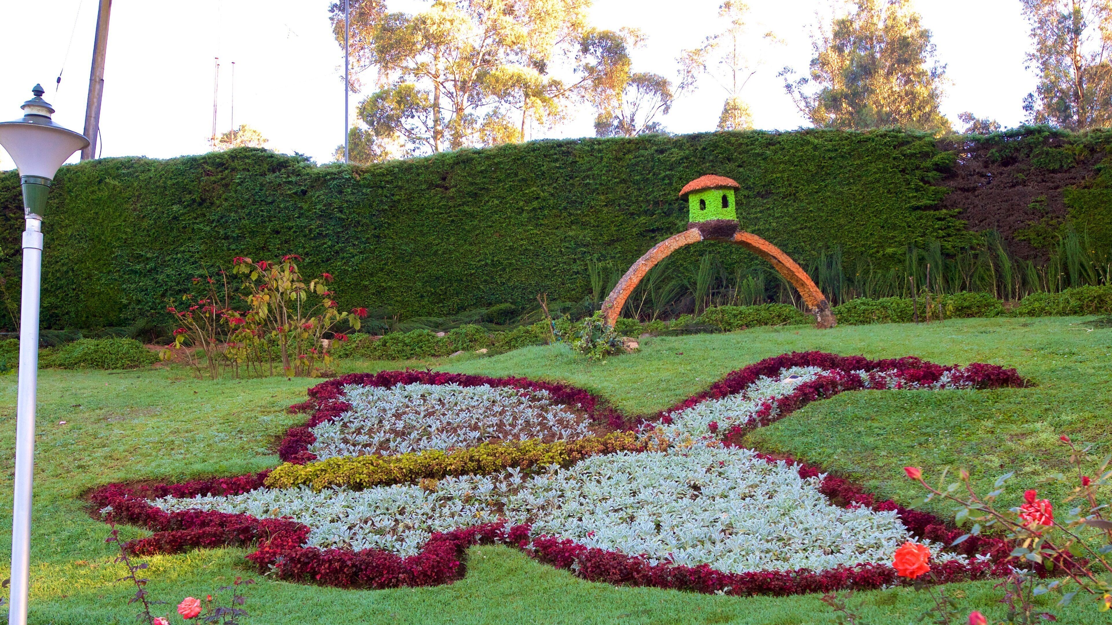 Jardim de Rosas de Ooty caracterizando um jardim e flores