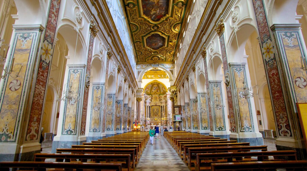 Amalfi Coast which includes art, interior views and a church or cathedral