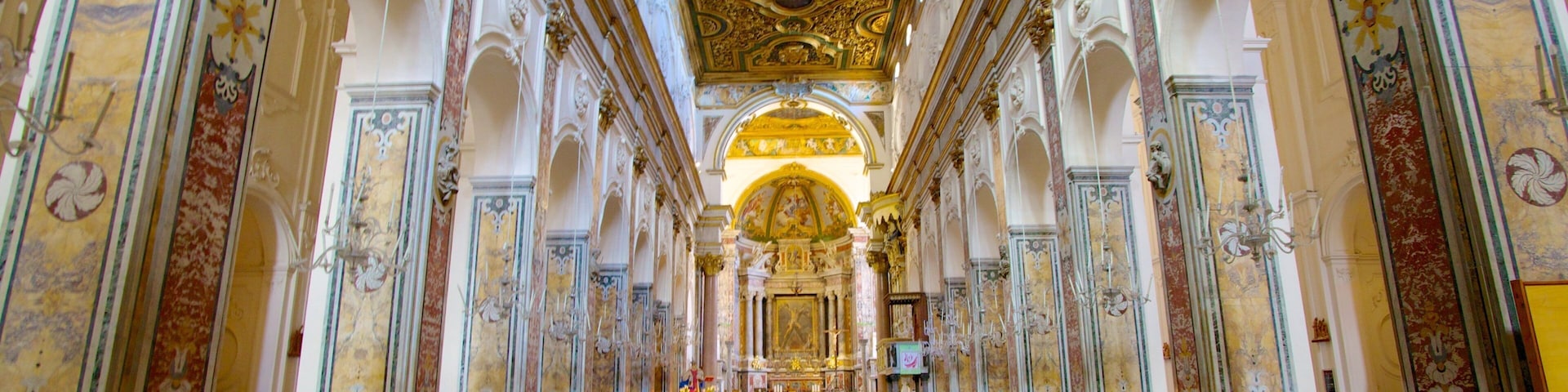 Amalfi Coast which includes art, interior views and a church or cathedral