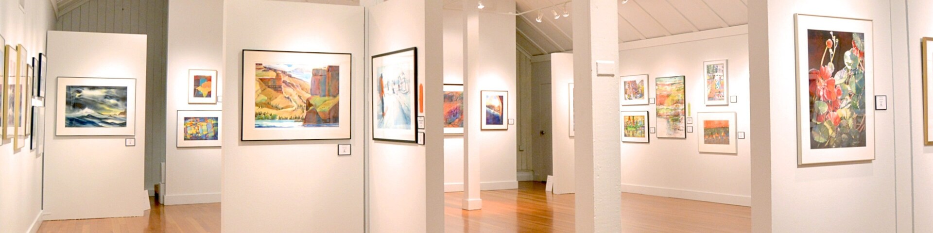 Bush Barn Art Center que incluye arte