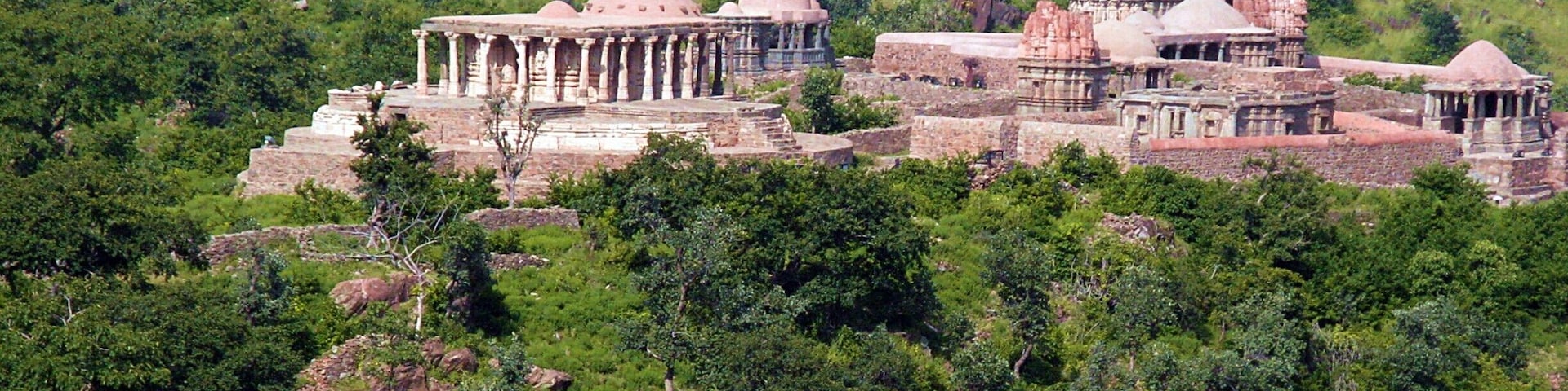 Old ruins view from Kumbhalgarh Fort