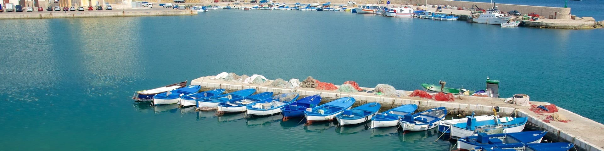 Gallipoli Port showing general coastal views, a marina and a coastal town
