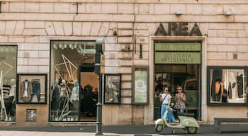 Repubblica showing street scenes and signage