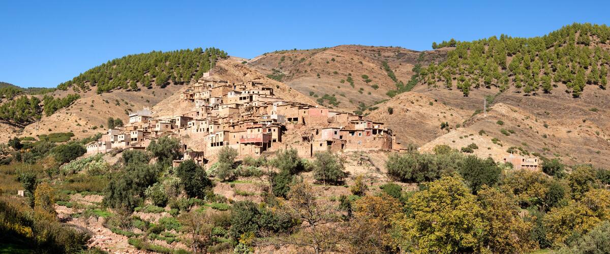 Berber village at Atlas Mountains, Morocco