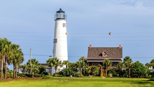 Lighthouse on the Gulf of Mexico in Eastpoint