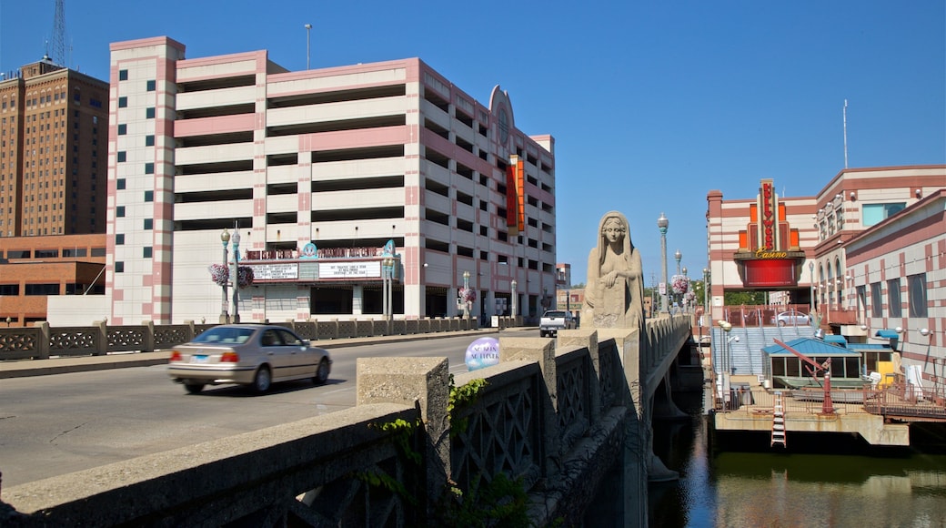 Aurora featuring a river or creek and a bridge