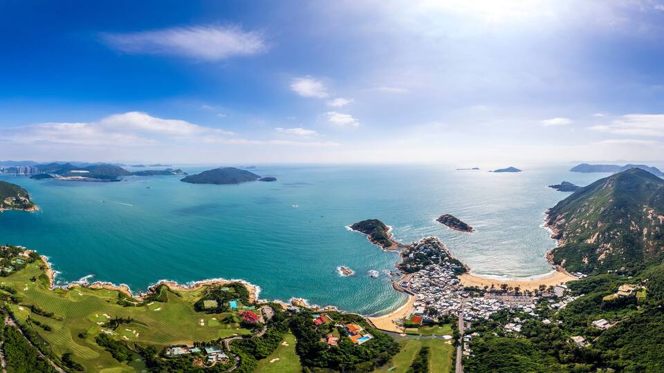 Shek O Peninsula From Dragon's Back at Day, Hong Kong