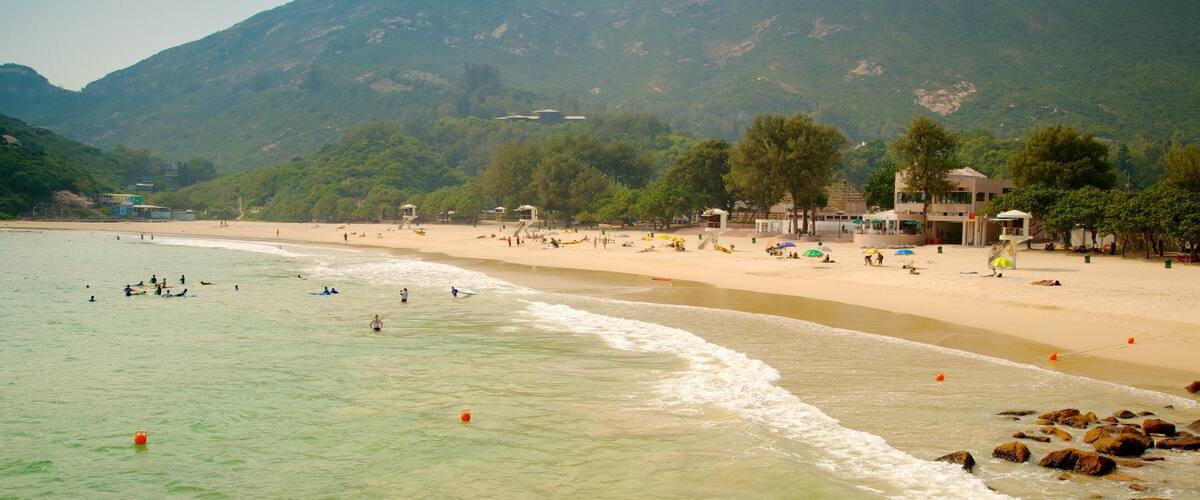 Shek O featuring a sandy beach and general coastal views