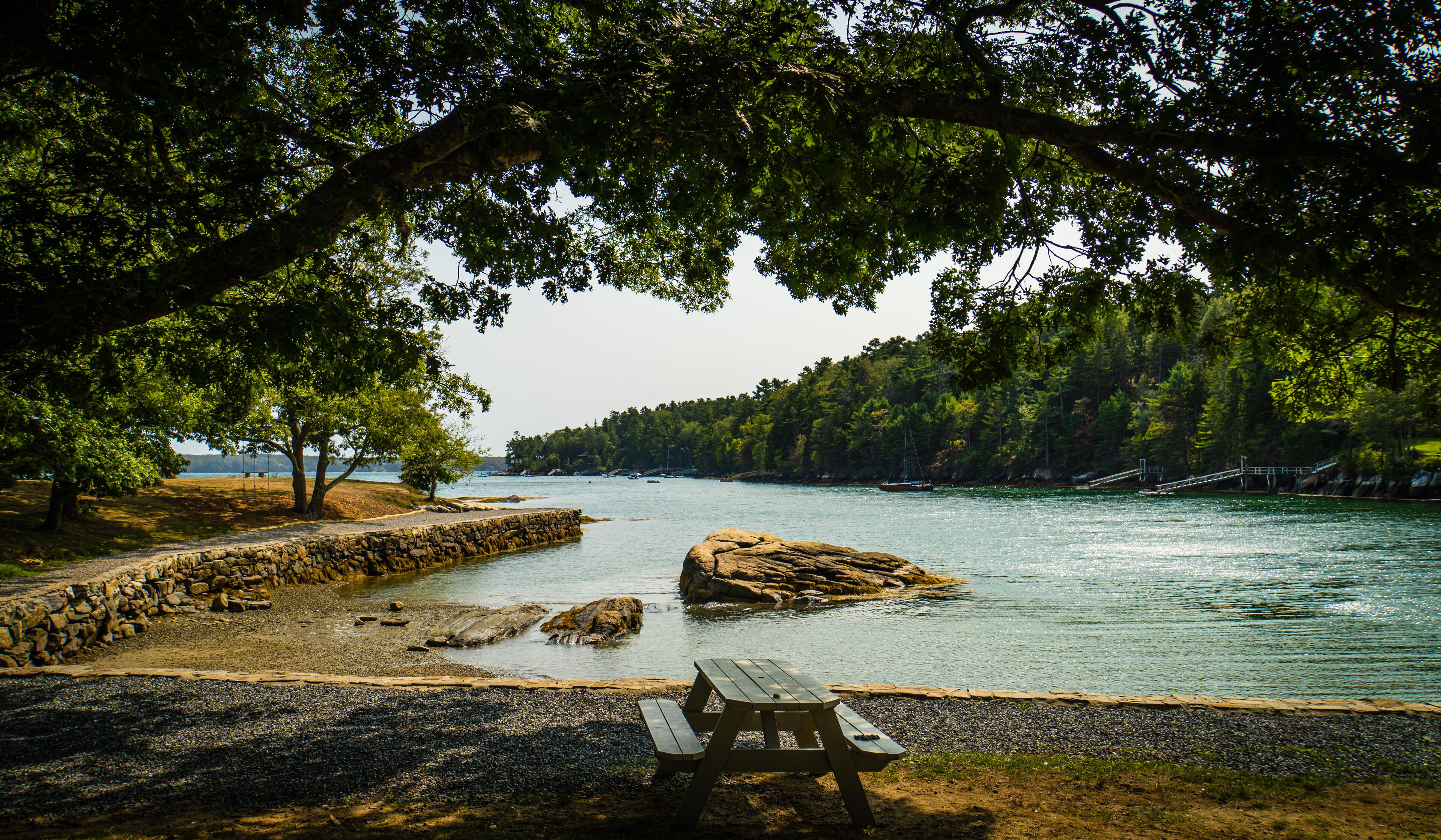 Barrett's park in Boothbay Harbor, Maine
