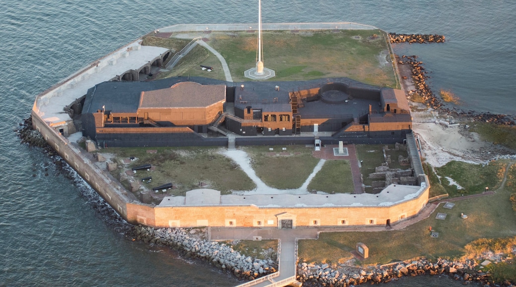 Ft Sumter National Monument in Charleston harbor. Where the Civil War began. Photo was taken from a helicopter tour with a Nikon D7200. Just mention because everyone asks about drones when they see it!