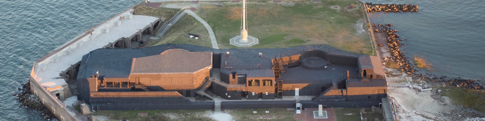 Ft Sumter National Monument in Charleston harbor. Where the Civil War began. Photo was taken from a helicopter tour with a Nikon D7200. Just mention because everyone asks about drones when they see it!